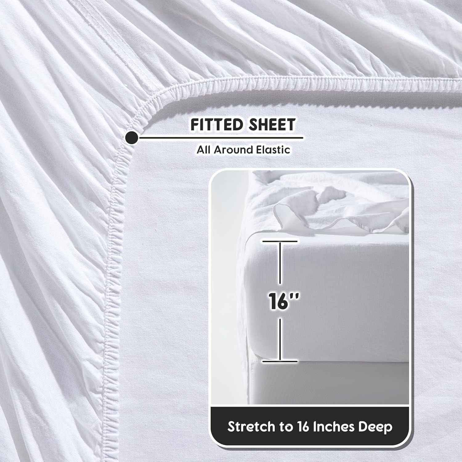 Luxury Bespoke Handcrafted 100% Pure French Linen Sheet Set